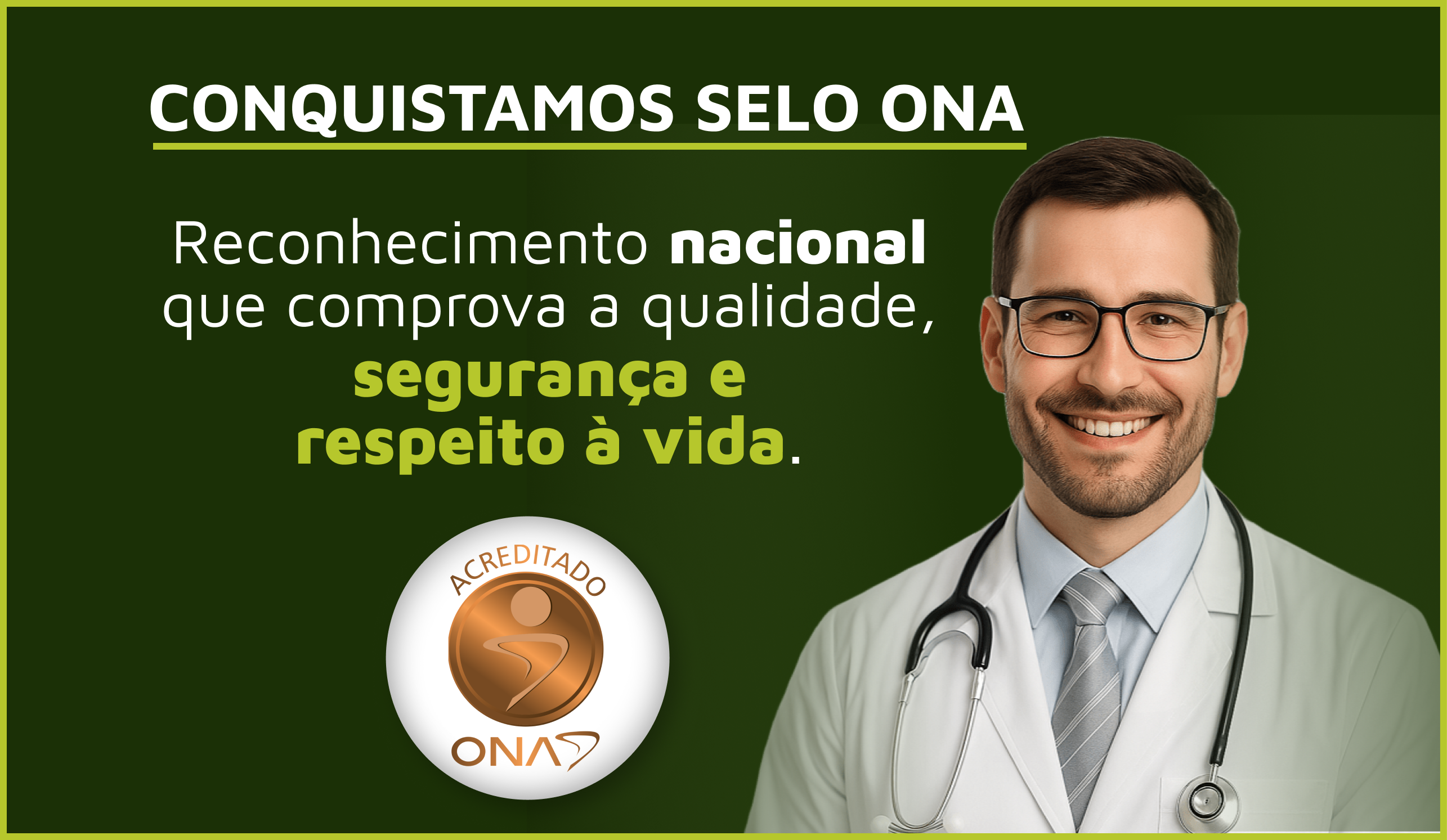Santé Cancer Center recebe Acreditação ONA